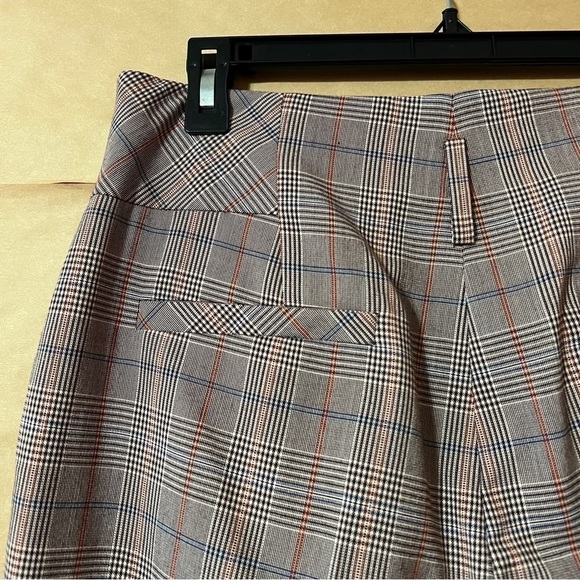 Olivia Palermo | NWT Plaid Trousers High Waisted Pants Auburn Size 10 - Picture 9 of 10